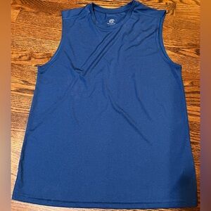 Blue Sleeveless Athletic Top